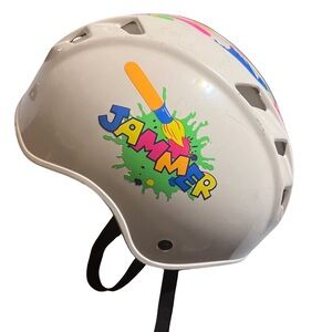 BSI JAMMER Vintage 90’s Kids Helmet - White with Rare Art Design